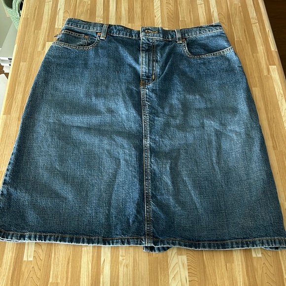 Ralph Lauren Jean Skirt - Picture 1 of 5